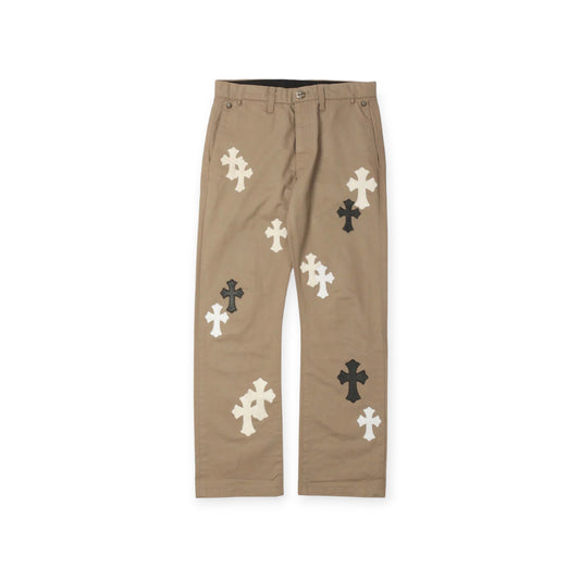 Chrome Hearts Chino Leather Cross Patch Pants