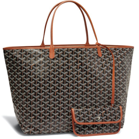 GOYARD SAINT LOUIS TOTE GM BLACK / NATURAL