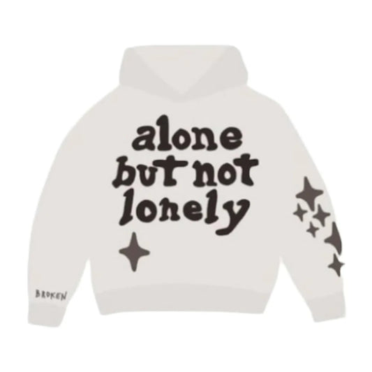 Broken Planet Market Alone But Not Lonely Hoodie Cream