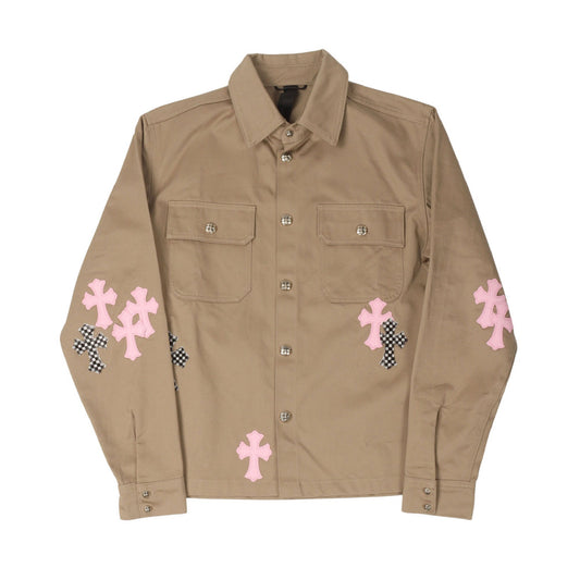 Chrome Hearts Cross Patch Work Dog Shirt