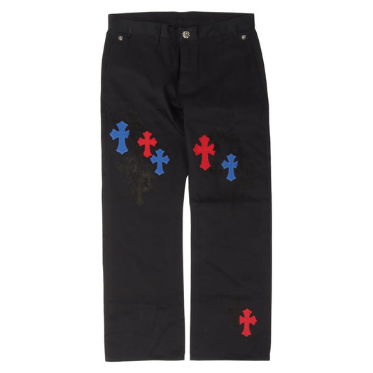 Chrome Hearts Multicolor Cross Patch Chino Pants