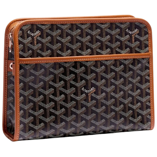 GOYARD JOUVENCE TOILETRY BAG MM BLACK / BROWN