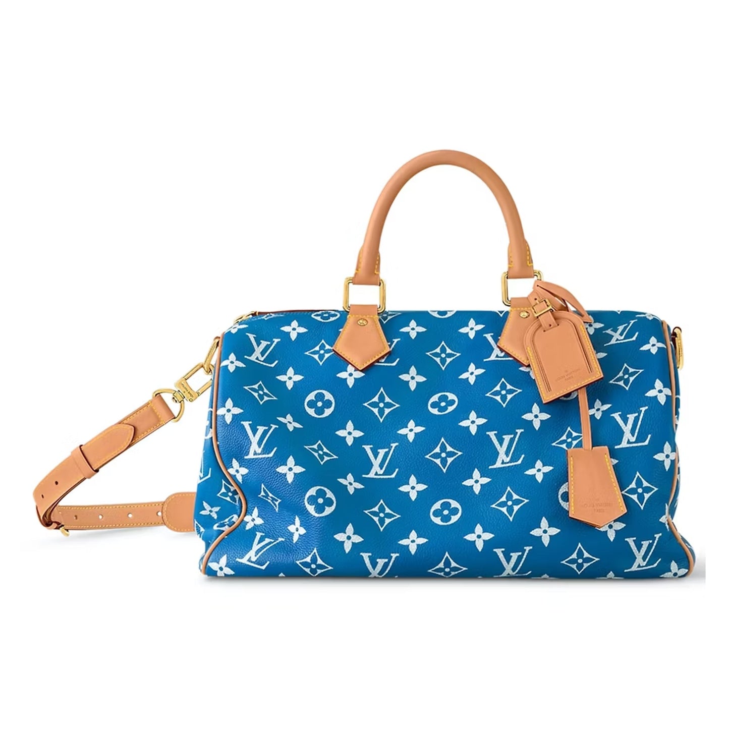 Louis Vuitton Speedy P9 Bandoulière 40 Monogram Leather Blue