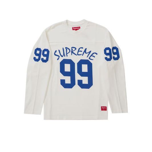 Supreme 99 L/S Football Top White